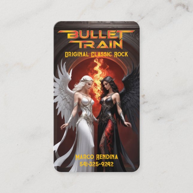 Bullet Train Business Card Visitenkarte (Vorderseite)