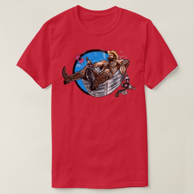 Bullethole Cowboy 2 Sattelseife hoch T-Shirt (Design vorne)