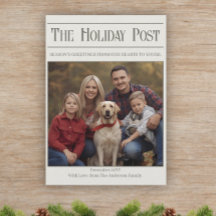 Bulletin des cartes de Noël de la famille - Examen
