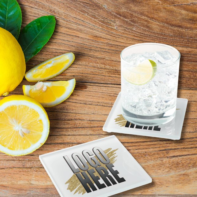 Bulletin für Berufliche Firmenlogos auf dem benutz Glasuntersetzer (Von Creator hochgeladen)