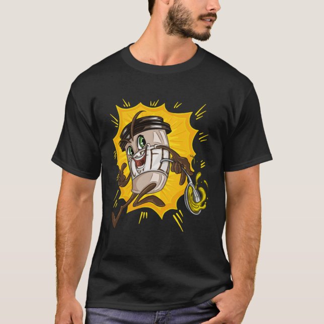 Bulletproof Coffee Olive Oil Kaffee Diät halten T-Shirt (Vorderseite)