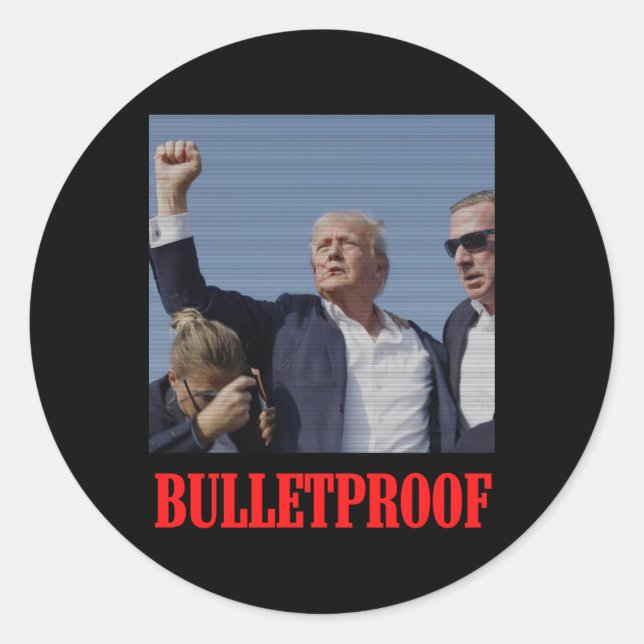 Bulletproof Intempt V2 Runder Aufkleber (Vorderseite)