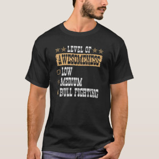 Bullfighter-Niveau der Wahnsinn Rodeo Clown Bullf T-Shirt