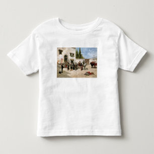 Bullfighters, die für den Kampf sich vorbereiten Kleinkind T-shirt