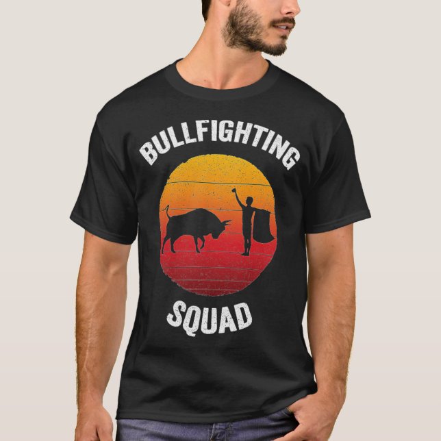 Bullfighting Squad Vintage Spanish Bullfight anima T-Shirt (Vorderseite)