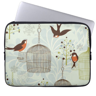 Bullfinches in der Vogel-Garten-Elektronik-Hülse Laptopschutzhülle