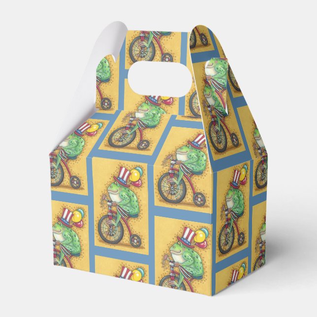 BULLFROG, 4. JULI, AMERIKANA FROG FAVOR BOX GESCHENKSCHACHTEL (Vorderseite)
