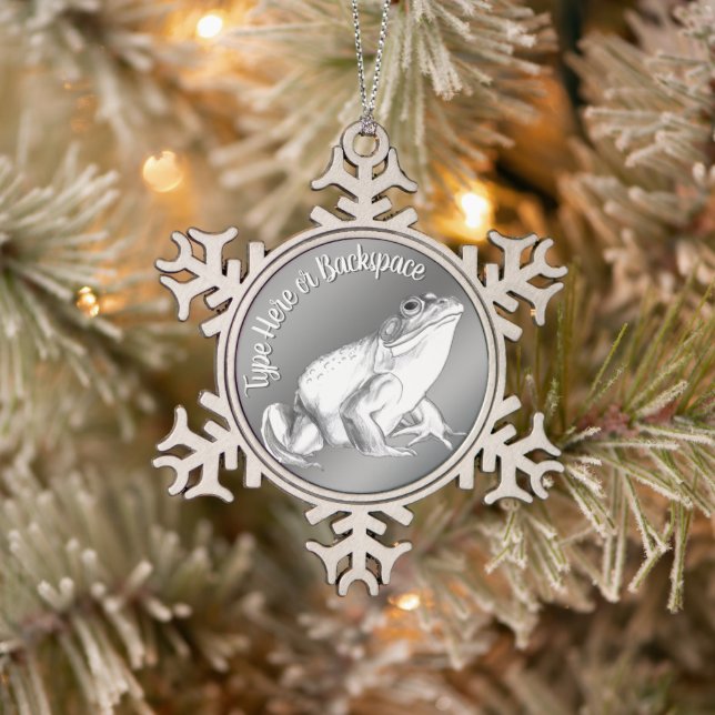 Bullfrog Art Ornament Personalisierte Froschdekora (Baum)