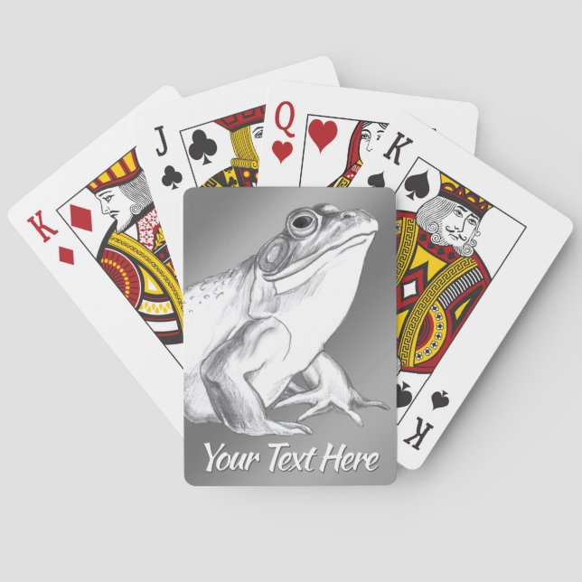 Bullfrog Cards Personalisiert Frosch Spielkarten (Rückseite)