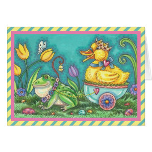 BULLFROG & DUCK PRINCE EASTER GREECARD VERSE