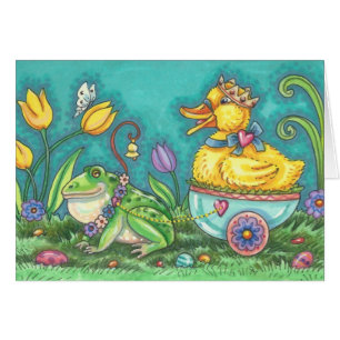 BULLFROG & DUCK PRINCE EASTER GREETCARD Verse