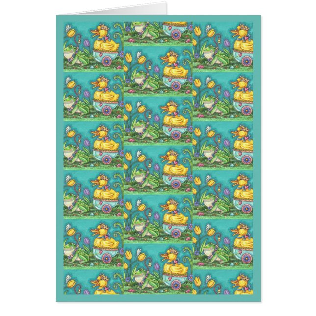 BULLFROG & DUCK PRINCE EASTER GREETCARD Verse (Vorne)