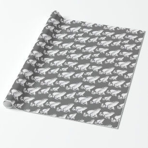 Bullfrosch Wrapping Paper Niedlich Frosch Wrapping Geschenkpapier