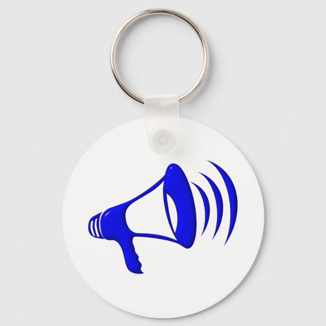 Bullhorn - Fügen Sie Ihre eigenen Worte hinzu Schlüsselanhänger (Vorderseite)