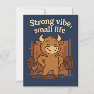 Bullio® Postcard - Starkes Sehen, kleines Leben Postkarte