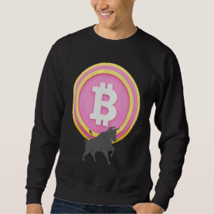 Bullisch auf Bitcoin Kryptowährung Investor Blockc Sweatshirt