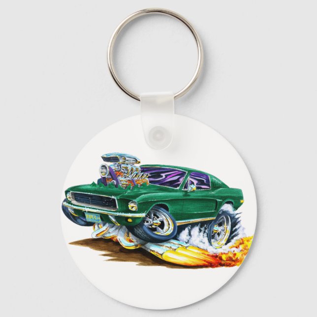 Bullitt Mustang mit Big Motor Schlüsselanhänger (Vorderseite)