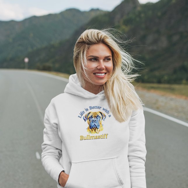 Bullmastif-Hundehundin Hoodie (Von Creator hochgeladen)