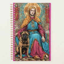 Bullmastiff avec saint