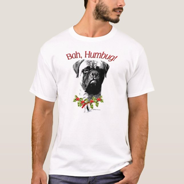 Bullmastiff Bah Humbug T - Shirt (Vorderseite)