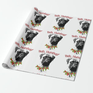 Bullmastiff Bah Humbug T - Shirt Geschenkpapier