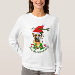 Bullmastiff Christmas Geschenke T-Shirt