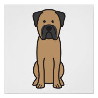 Bullmastiff Dog Cartoon