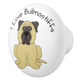 Bullmastiff Dog Design Keramikknauf