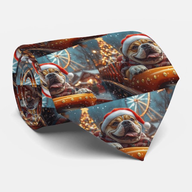 Bullmastiff Dog Roller Untersetzer Weihnachten Krawatte (Gerollt)