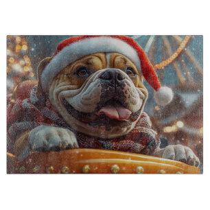 Bullmastiff Dog Roller Untersetzer Weihnachten Schneidebrett