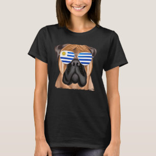 Bullmastiff Dog Uruguay Sonnenbrille T-Shirt