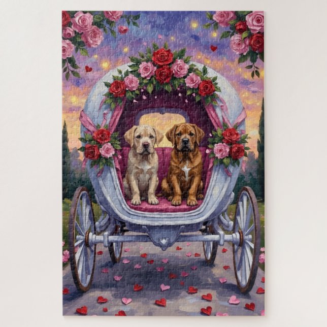 Bullmastiff Dog Valentine's Day  (Vertikal)