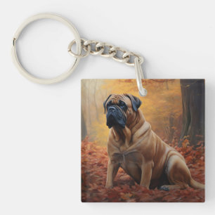 Bullmastiff en automne Feuilles automne Inspire