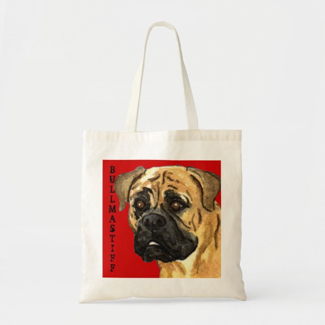Bullmastiff-Farbblock Tragetasche (Vorne)