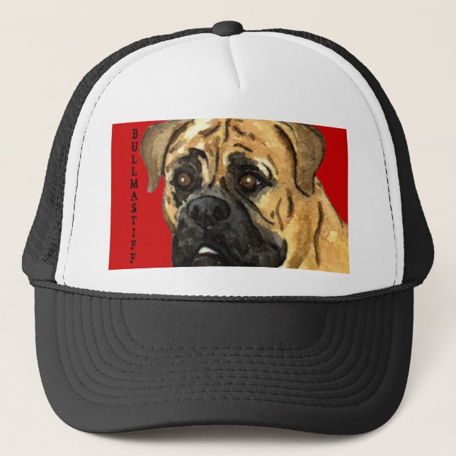 Bullmastiff-Farbblock Truckerkappe (Vorderseite)