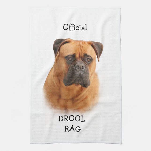 Bullmastiff Geifer-Lappen Küchentuch (Vertikal)