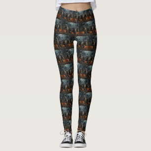 Bullmastiff Halloween Nacht Hunde Delight Leggings