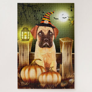 Bullmastiff-Halloween-Puzzle