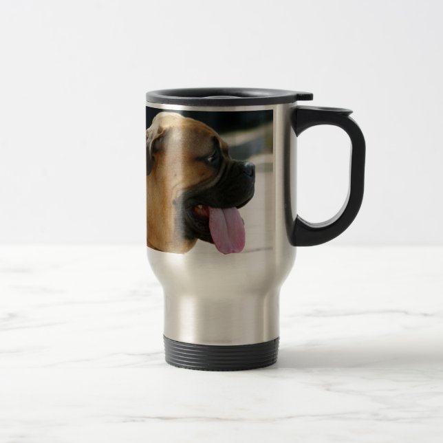 Bullmastiff Hund Reisebecher (Rechts)