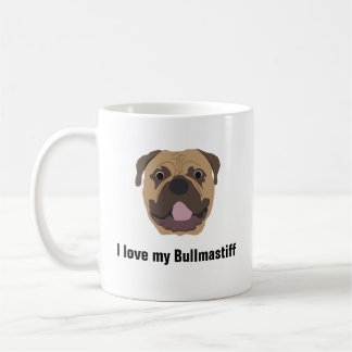 Bullmastiff Hundekaffee-Tasse - i-Liebe mein Kaffeetasse