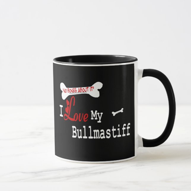 Bullmastiff (I Liebe) Tasse (Rechts)