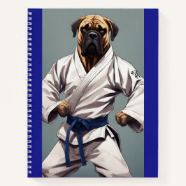 Bullmastiff-Karate-Notebook Notizbuch