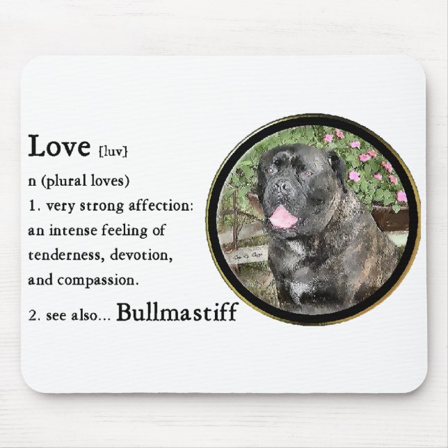 Bullmastiff Kunstgeschenke Mousepad (Vorne)