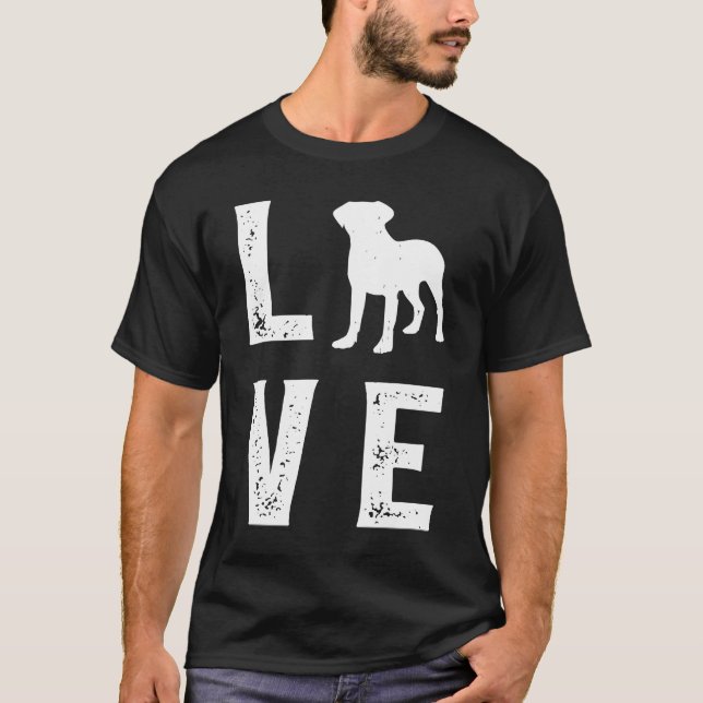 Bullmastiff Love  1 T-Shirt (Vorderseite)