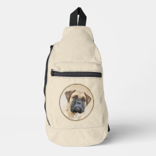 Bullmastiff Malerei Fawn Red Sable Niedlich Hunde Crossbody Bag
