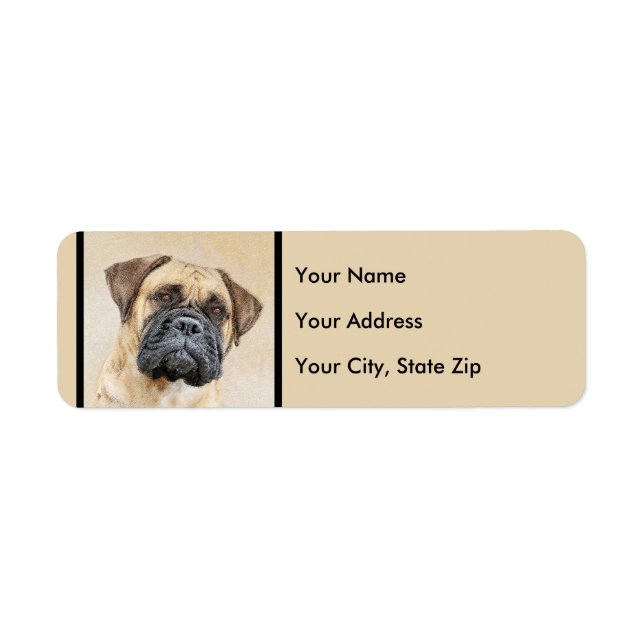 Bullmastiff-Malerei - Niedliche Original Dog Art (Vorne)