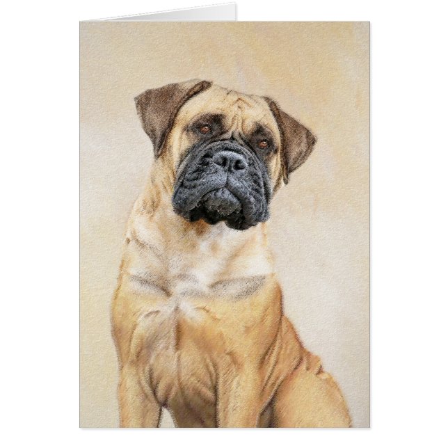 Bullmastiff-Malerei - Niedliche Original Dog Art (Vorne)