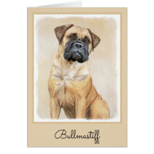 Bullmastiff-Malerei - Niedliche Original Dog Art