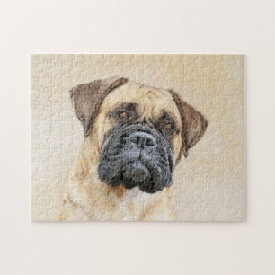 Bullmastiff-Malerei - Niedliche Original Dog Art