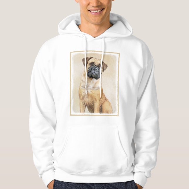 Bullmastiff-Malerei - Niedliche Original Dog Art Hoodie (Vorderseite)